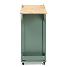 Dorthy Two-tone Wood Kitchen Storage Cart