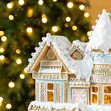 Double-Layered Christmas Macaron Resin Village Table Decor