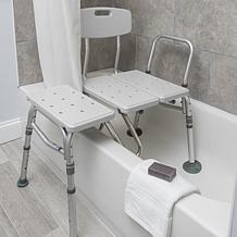 Drive Medical Splash Defense Transfer Bench w Curtain Guard Protection