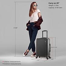 DUKAP Discovery 20" Carry-On Lightweight Hardside Spinner Suitcase