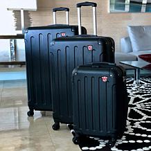 DUKAP Intely Smart 3-Piece Hardside Spinner Luggage Set with TSA Lock