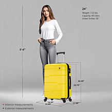 DUKAP Rodez 24" Lightweight Hardside Expandable Spinner Suitcase