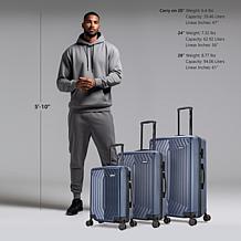 DUKAP Stratos 3-Piece Hardside Spinner Luggage Set