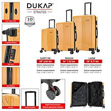 DUKAP STRATOS Lightweight Hardside Spinner 3pc Set