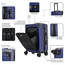 DUKAP Tour Lightweight 20" Carry-on with Integrated USB Port