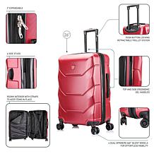 DUKAP Zonix 26" Lightweight Hardside Spinner Suitcase