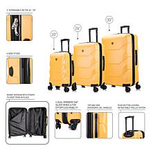 DUKAP Zonix 3-Piece Hardside Expandable Spinner Luggage Set