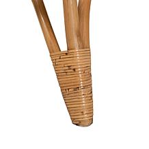 Earvin Natural Rattan Armchair with Angled Legs