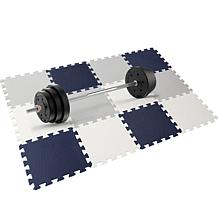 Easy Playhouse 12 Soft Foam Blue,Grey,White Floor Puzzle Tiles