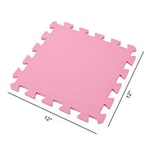 Easy Playhouse 12 Soft Foam Pink,Purple,White Floor Puzzle Tiles