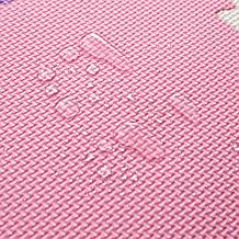 Easy Playhouse 12 Soft Foam Pink,Purple,White Floor Puzzle Tiles