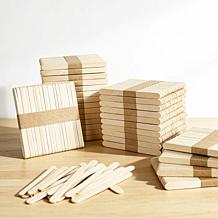 Easy Playhouse 2000pc Craft Sticks, Natural Wood Popsicle Strips