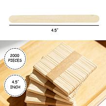 Easy Playhouse 2000pc Craft Sticks, Natural Wood Popsicle Strips