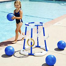 Easy Playhouse 2In1 Pool Basketball Hoop and Ring Toss Game