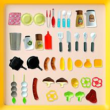 Easy Playhouse: BBQ Grill Toy Playset, Food & Cooking Accessories