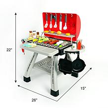 Easy Playhouse: BBQ Grill Toy Playset, Food & Cooking Accessories