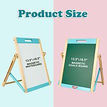 Easy Playhouse Wooden Tabletop Easel for Kids