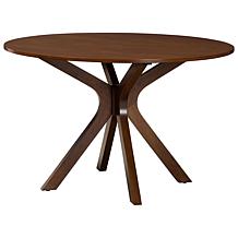 Eira 7-Piece Wood Dining Set with Plush Upholstered Chairs