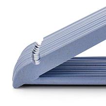 Elama Home 20-Piece Eco-Friendly Coat Hangers in Blue