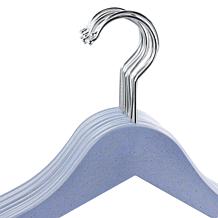 Elama Home 20-Piece Eco-Friendly Coat Hangers in Blue