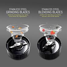 Elite Cuisine 17 Piece Personal Drink Blender with 4 x 16oz. Travel...