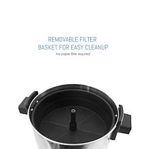 Elite Cuisine 30-Cup Stainless Steel Coffee Brewer