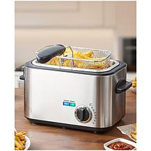 Elite Cuisine Electric 1.2L / 4.8 Cup Oil Capacity Deep Fryer