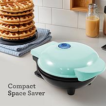 Elite Cuisine Mini Waffle Snack Maker, Mint