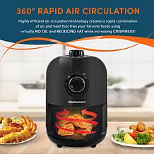 Elite Gourmet 1 Quart Compact Air Fryer - Slate Blue