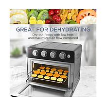 Elite Gourmet X-Large 25L Air Fryer Oven with Interior Light - Black