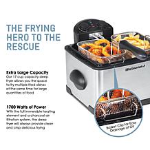 Elite Platinum 4-quart Dual Deep Fryer with 3 Baskets EDF-401T