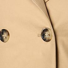 Elle Get the Look Cropped Trench Jacket