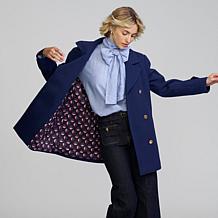 Elle Get the Look Melton Peacoat