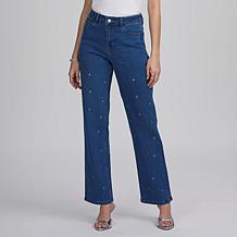 Elle Live Get the Look Grommet Detail Jean