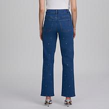 Elle Live Get the Look Grommet Detail Jean