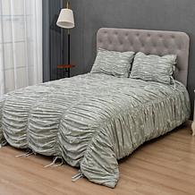 Emryn House 3-piece Ruched Comforter Set