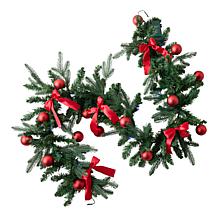 Emryn House 6' Pre-Decorated Illuminated Garland