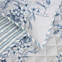 Emryn House Cotton Printed Quilt Set Full/Queen