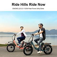 Engwe by Z-Edge Folding 750W Low-Step E-Bike w/Pedal Assist & Extras