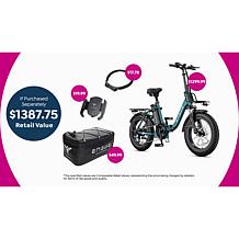 Engwe by Z-Edge Folding 750W Low-Step E-Bike w/Pedal Assist & Extras