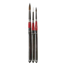 ESCODA Synthetic Watercolor Travel Brush Set 1270 Red Series