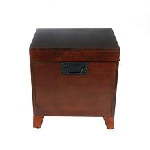 Espresso Pyramid Trunk Cocktail Table