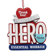 Essential Worker Front Line Hero Personalized Ornament