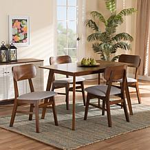 Euclid Fabric Upholstered 5-Piece Dining Set