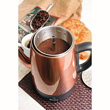 Euro Cuisine Electric Percolator - 8-cup in Copper Finish