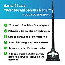 Euroflex M4S Vapour Pro 18-piece Steam Cleaner