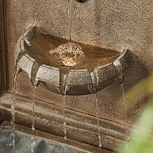 European Style 3-Tier Granite Lion Head Polyresin Outdoor Fountain
