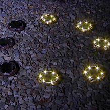 Eveready Solar Multi-Direction Disc Lights - 8-pack