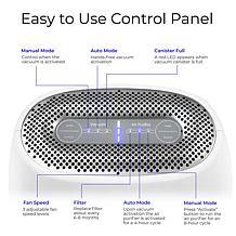 EyeVac Air - 2-In-1 Air Purifier/Deodorizer & Vacuum, White/Silver