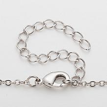 Family Bar Name and Birthstone Crystal Pendant 